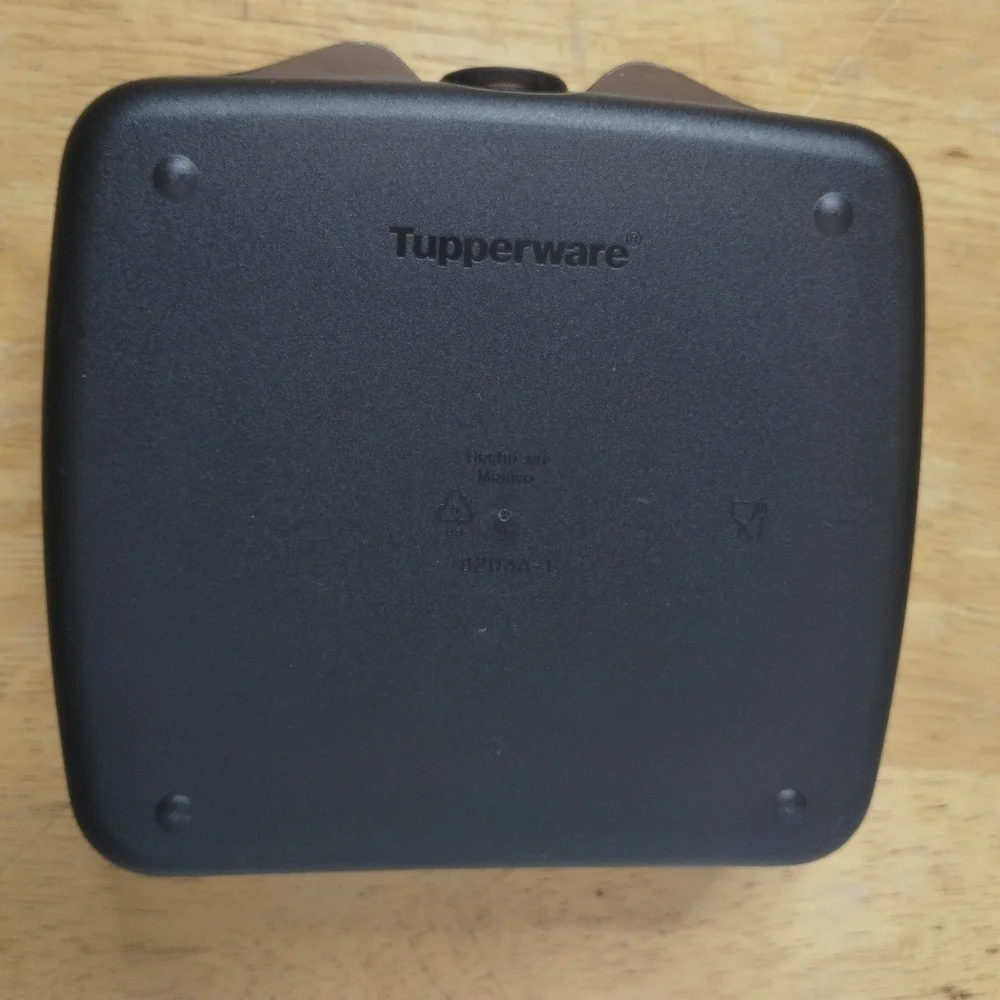 New Tupperware Black Lunch Sandwich Keeper
